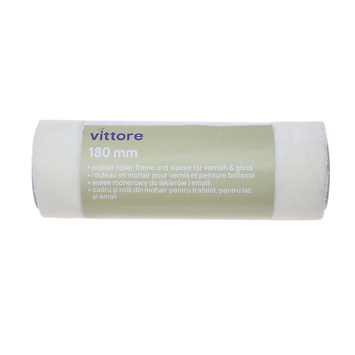 Manchon laqueur mohair vernis et peinture GoodHome 180mm
