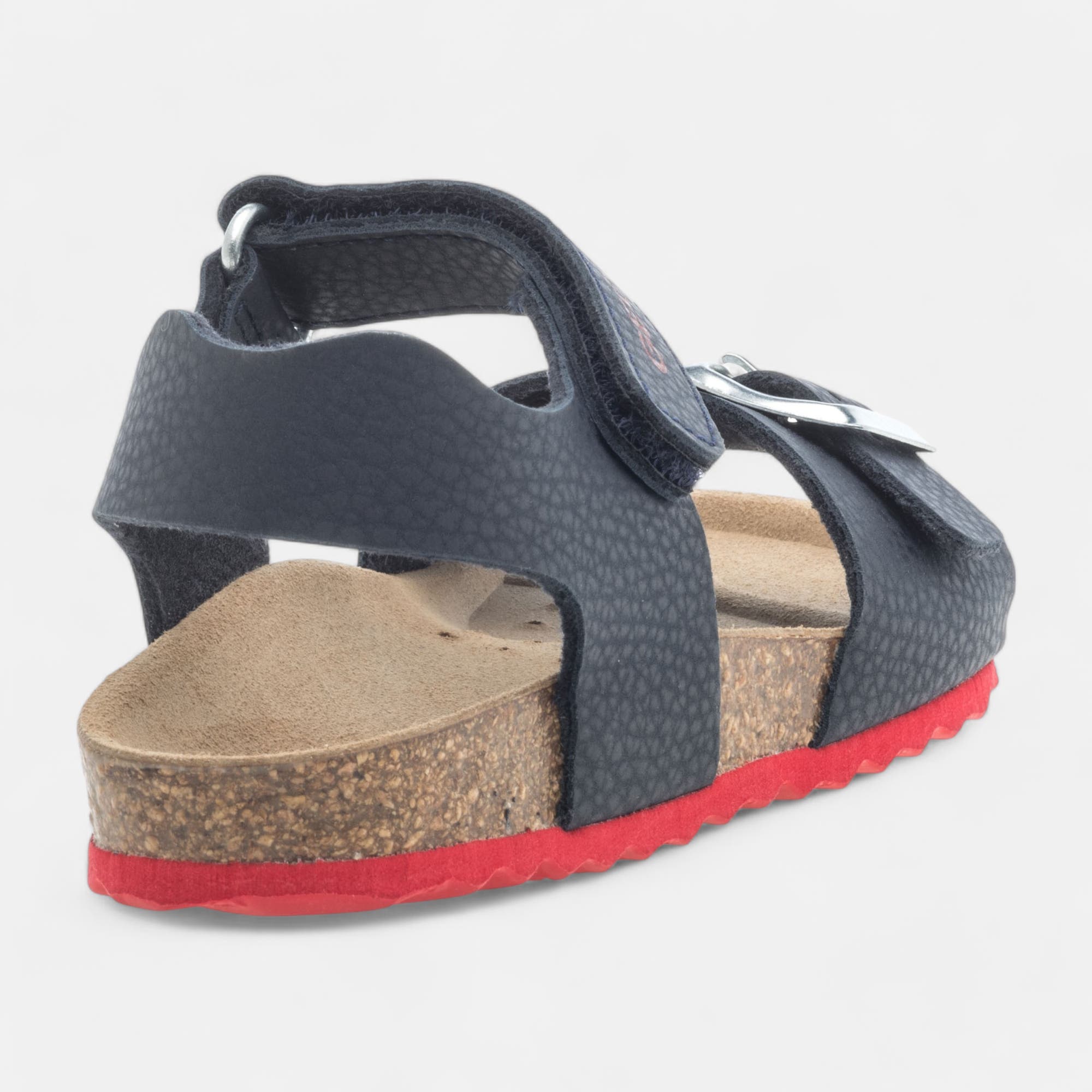Mules semelle liège Garçon bleu marine