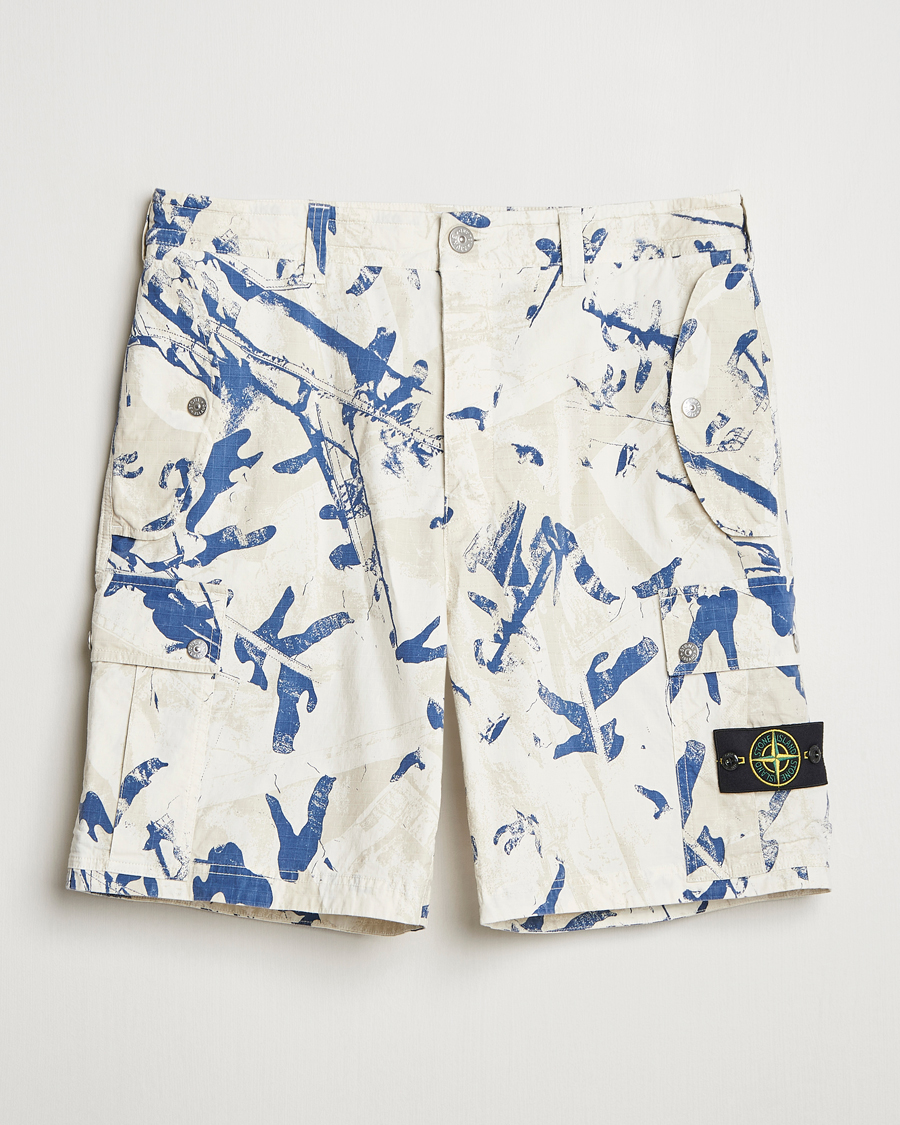 Stone Island Stretch Ripstop Camo Shorts Desert