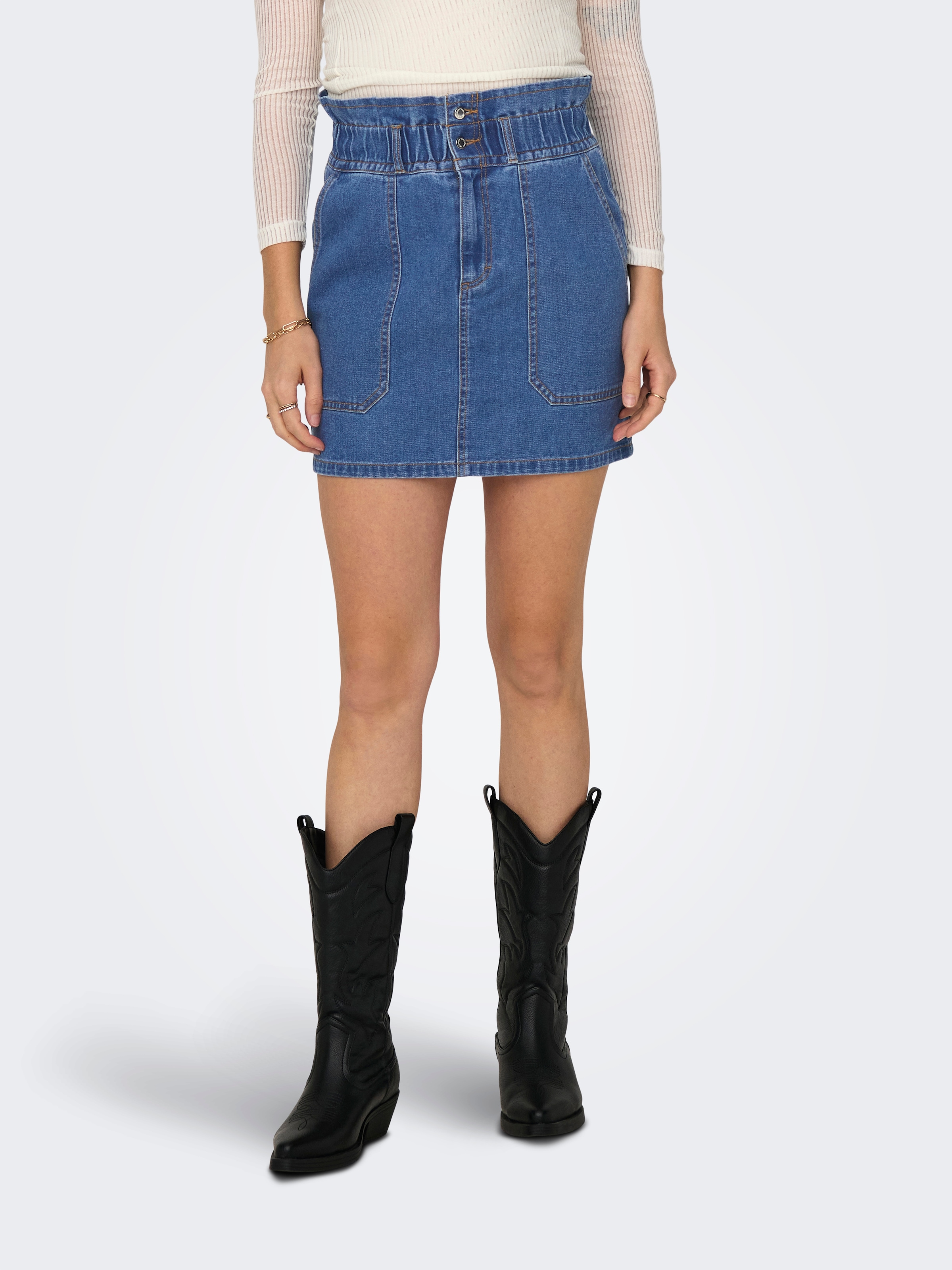 ONLY Jeansrock »ONLMILLIE HW MINI CARGO PB DNM SKIRT BJ«