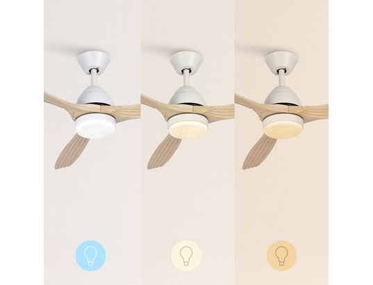 IKOHS - Ventilateur plafond Windlight cup dc - ventilateur de plafond ultra-silencieux ...