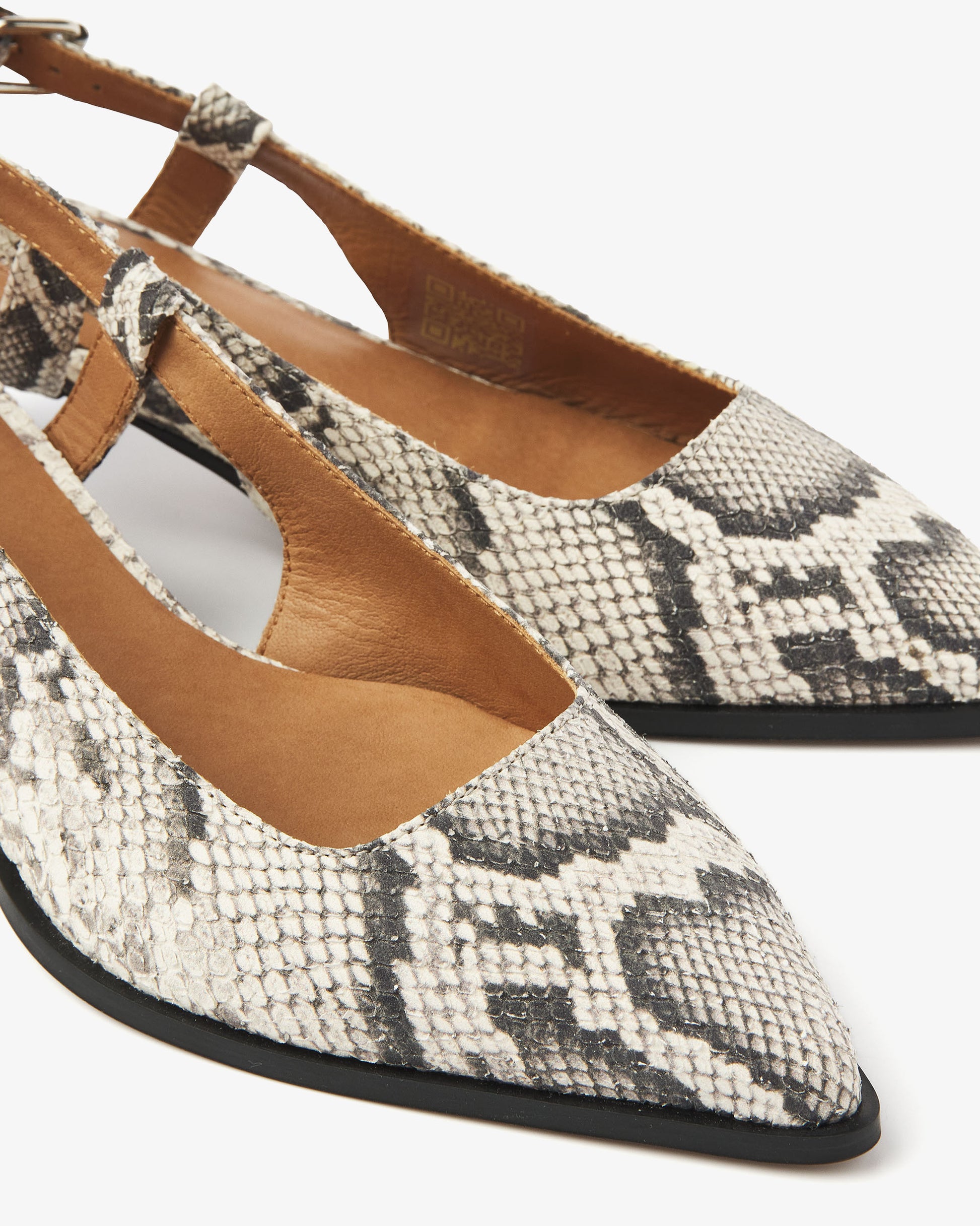 VIA VAI slangenprint slingbacks Lea Elina