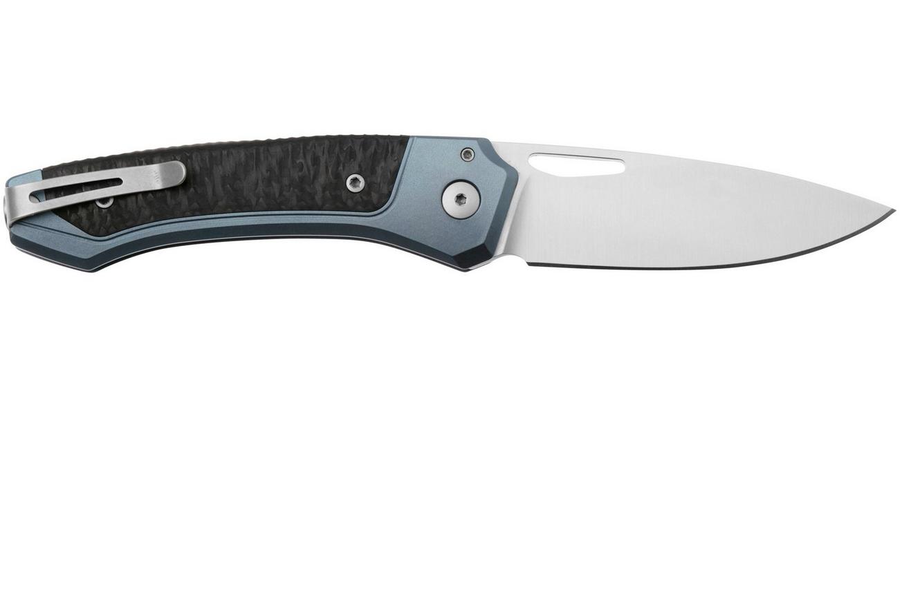 LionSteel Twain TW-BL-CF Blue Titanium, Carbon Fiber, zakmes, Gianni Pauletta design