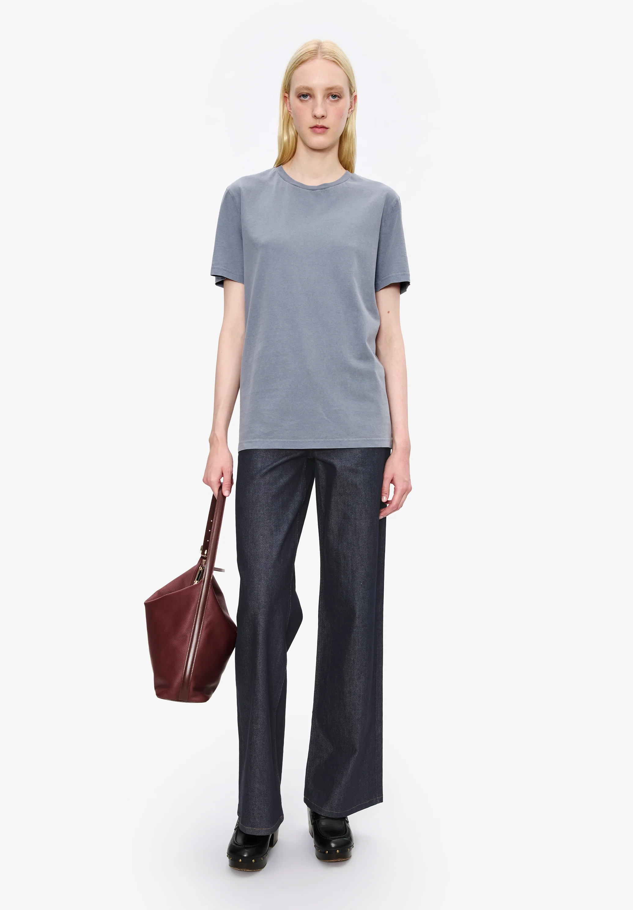 t-shirt manche courte apc printemps26 - Bleu acier