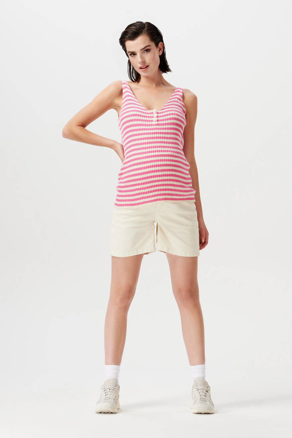 Supermom regular fit short Hurlock ecru