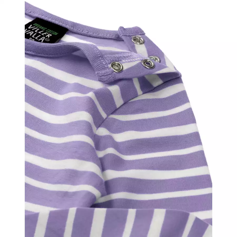 Villervalla Shirt Langarm Stripes lavendel