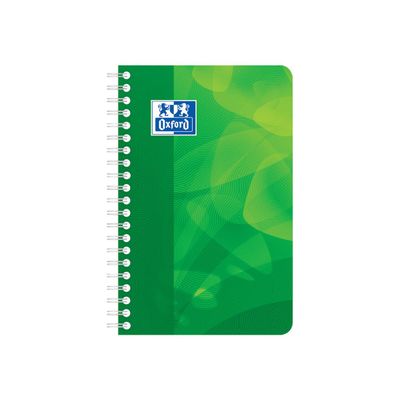 Oxford - Carnet polypro à spirale 11 x 17 cm - 180 pages - petits carreaux (5x5 mm) - disponible dans différentes couleurs