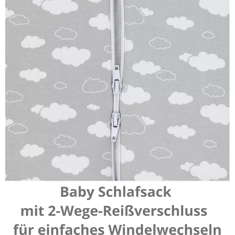 TupTam Winter Babyschlafsack mit Beinen 2,5 Tog grey denim