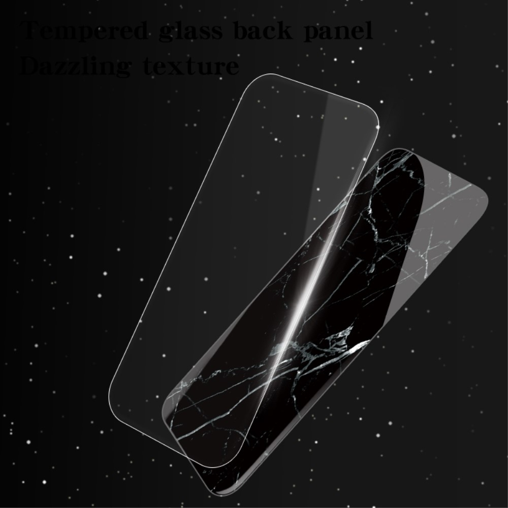 Samsung Galaxy S23 FE 5G Hardcase Hybrid Schutzhülle Glas Rückseite Marmor Marble - Türkis / Gelb