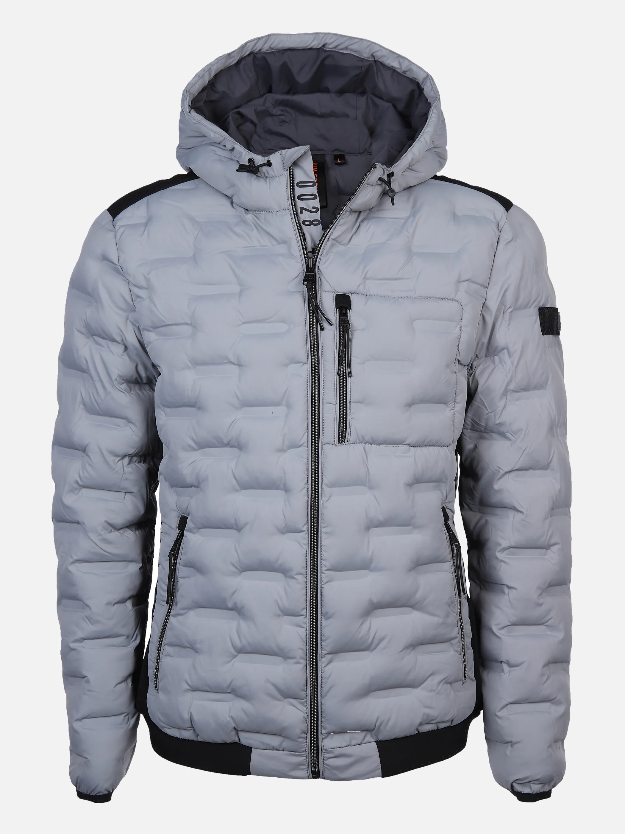 Herren Steppblouson mit Kapuze