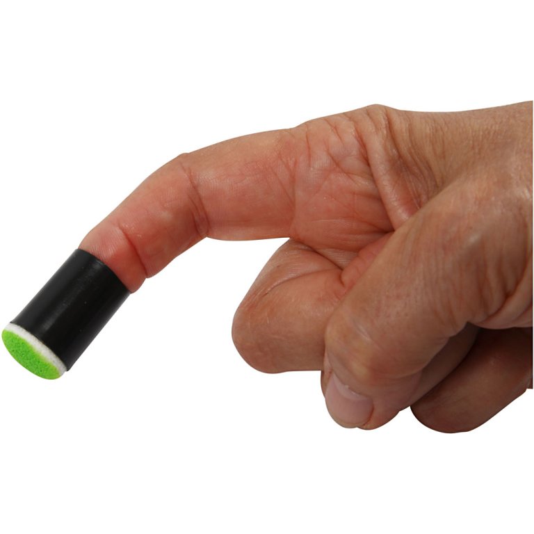 Schwamm-Tupfpinsel mit Kunststoff-Fingergriff