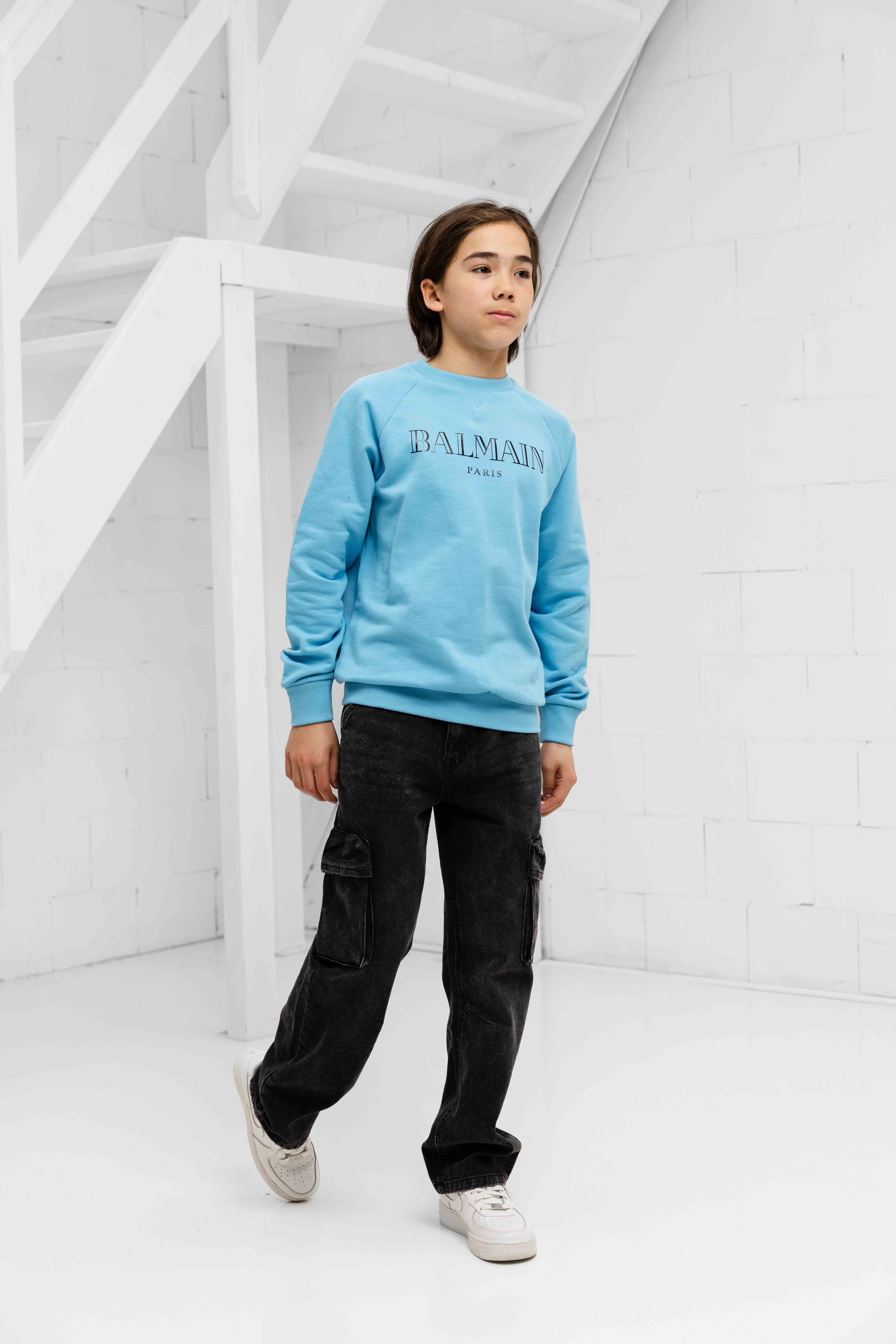 Balmain BW4P00 Sweater Kids Lichtblauw