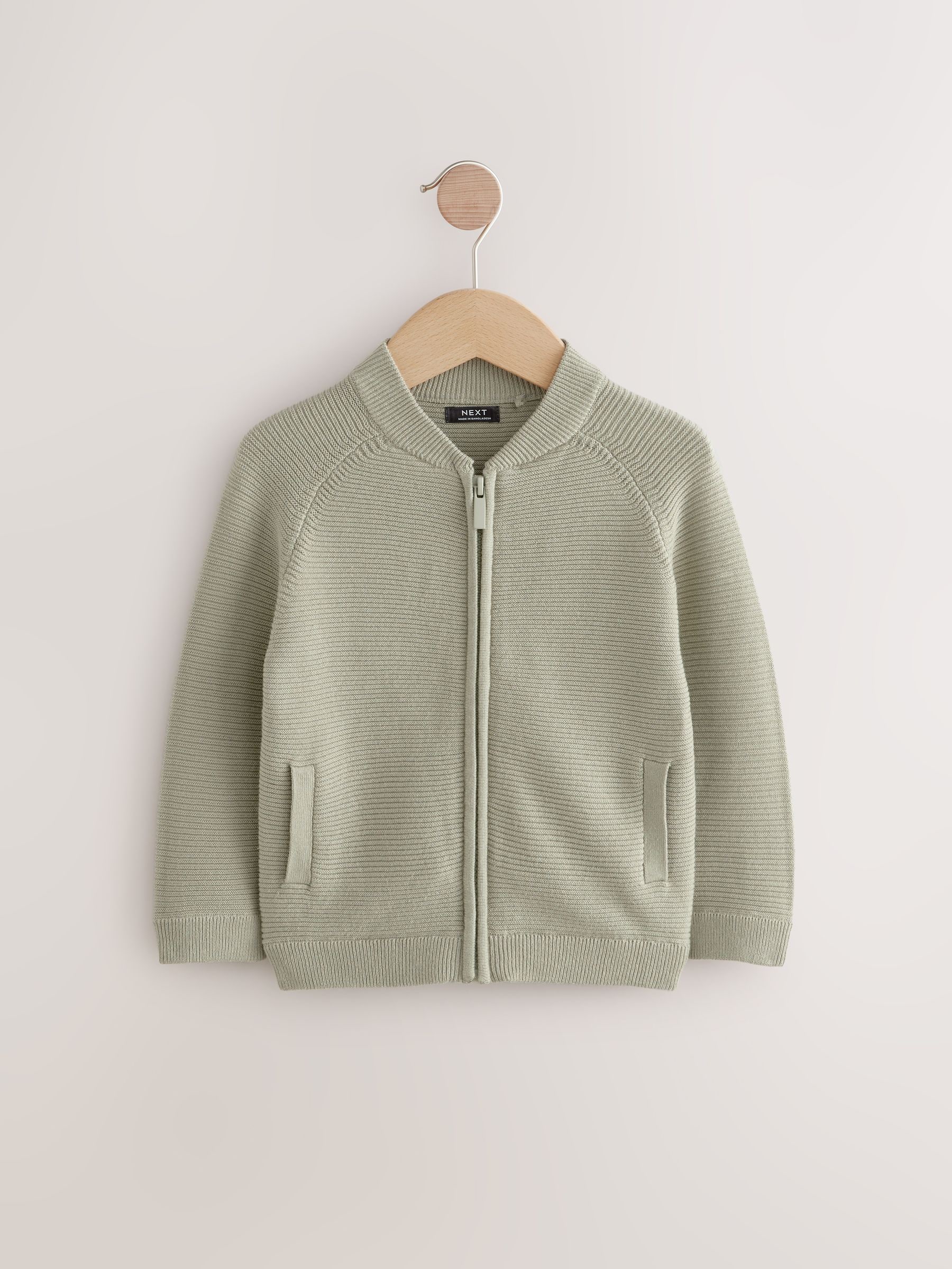 Grijs-groen - Vest met ritssluiting (3 mnd-7 jr)
