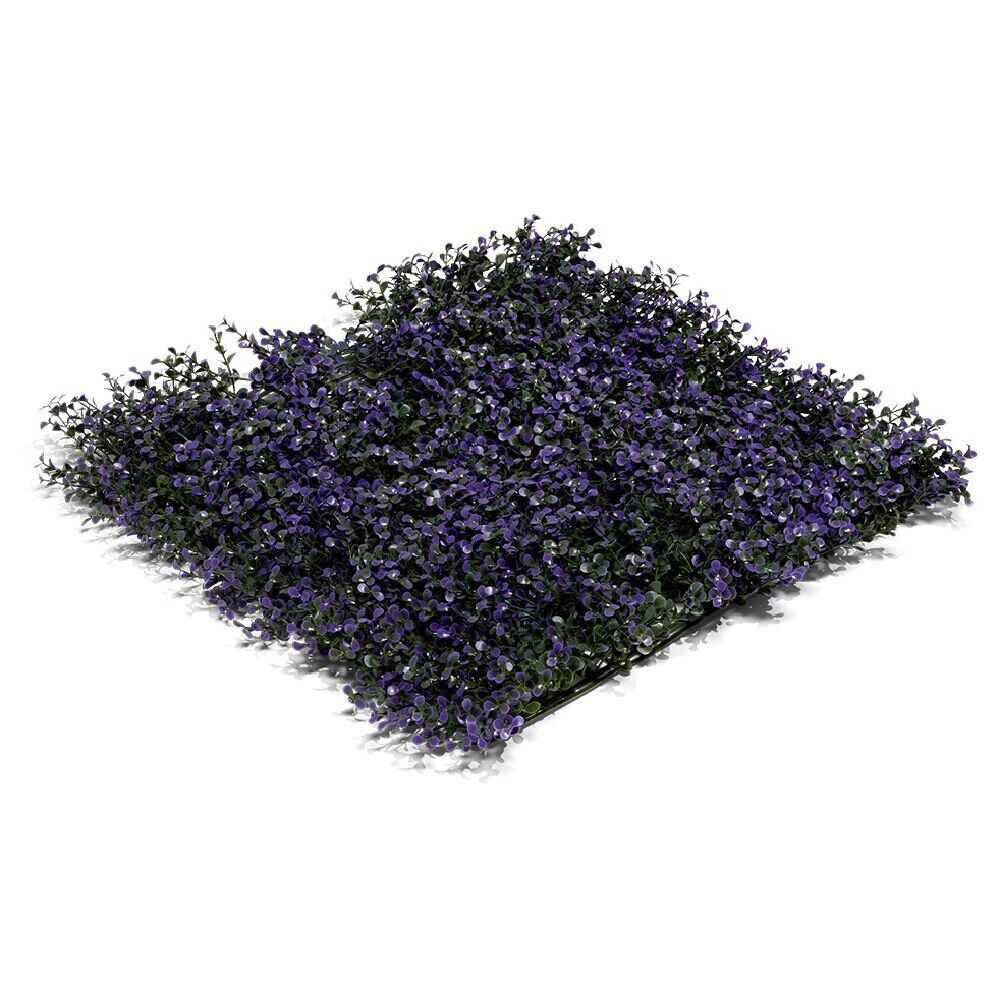 Carré végétal artificiel violette 50x50cm clipsable