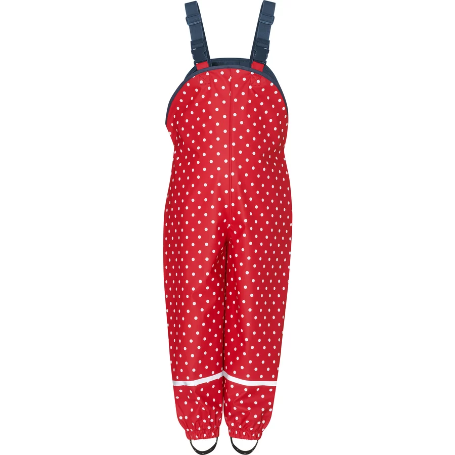 Playshoes Regenlatzhose mit Punkten rot