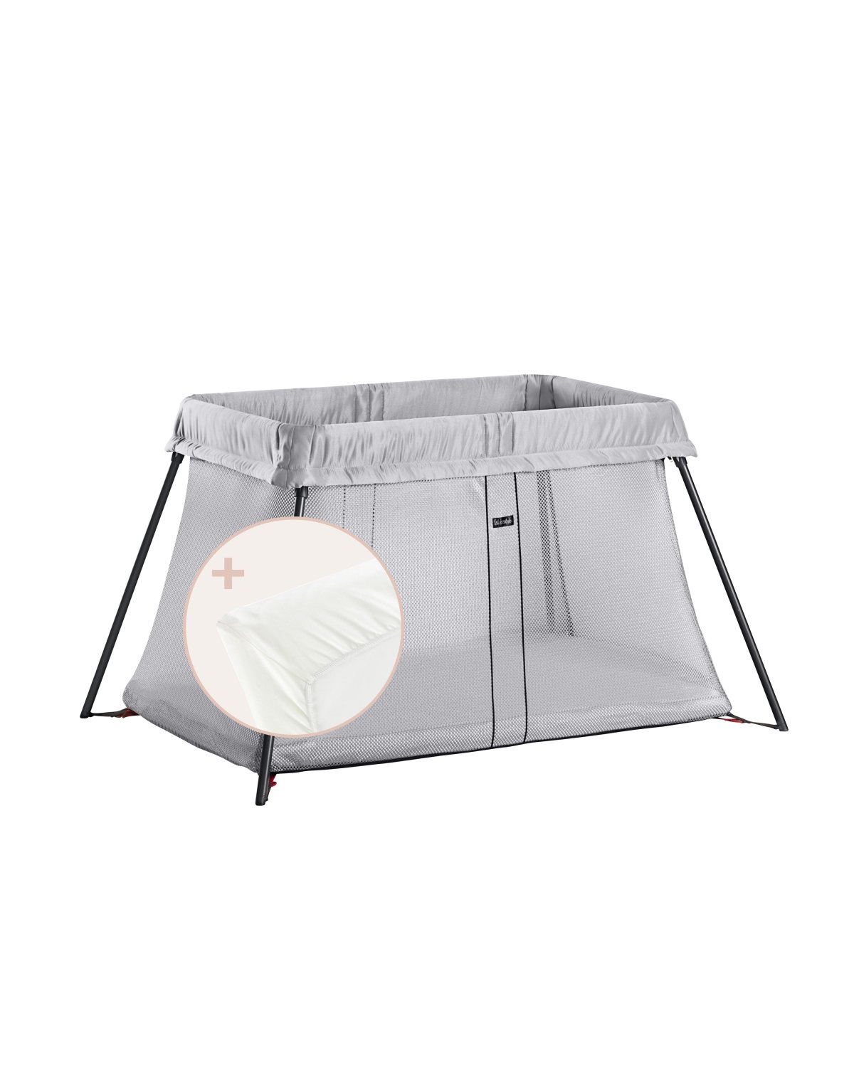 BabyBjörn Reiseseng Baby 0-3år – m/ Madrass, Reisebag og Overtrekkslaken | Travel Crib Light