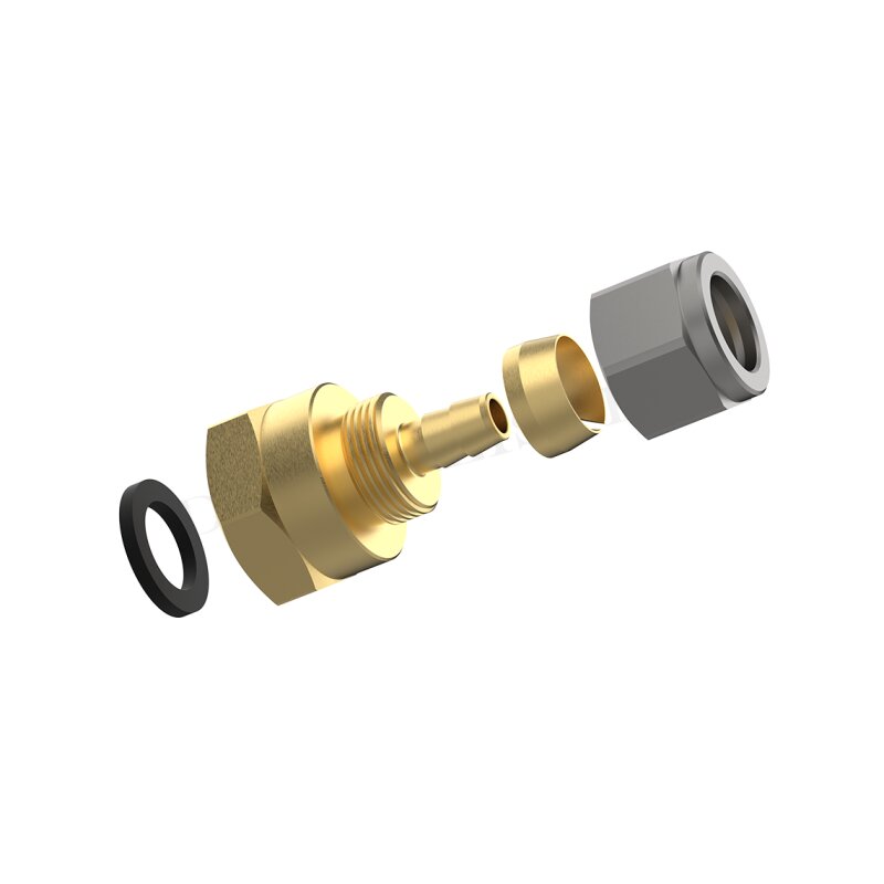 DREHMEISTER Adapterstück M20x1,5 / 8mm Flexleitung