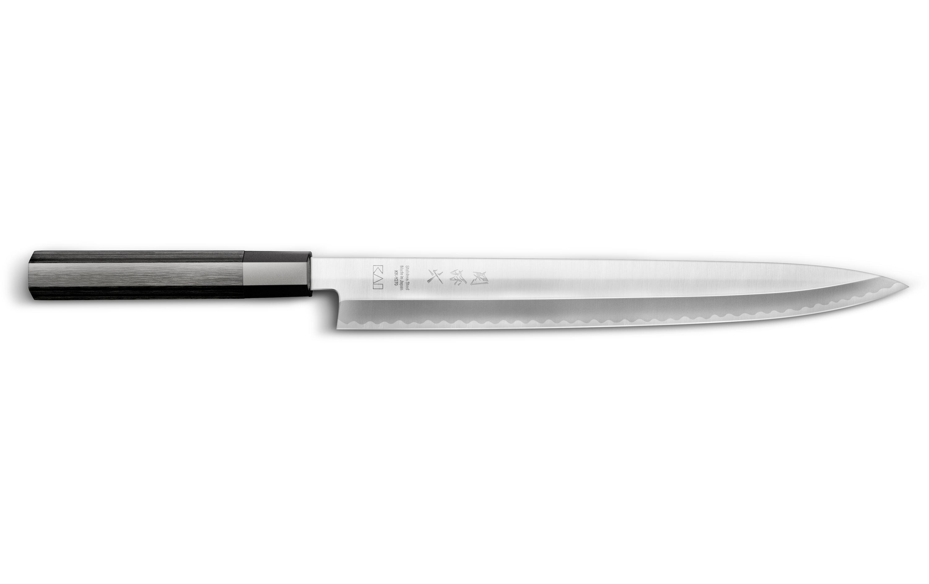 Kochmesser Yanagiba 27 cm, Schwarz<br>Filiermesser aus rostfreiem Carbonstahl
