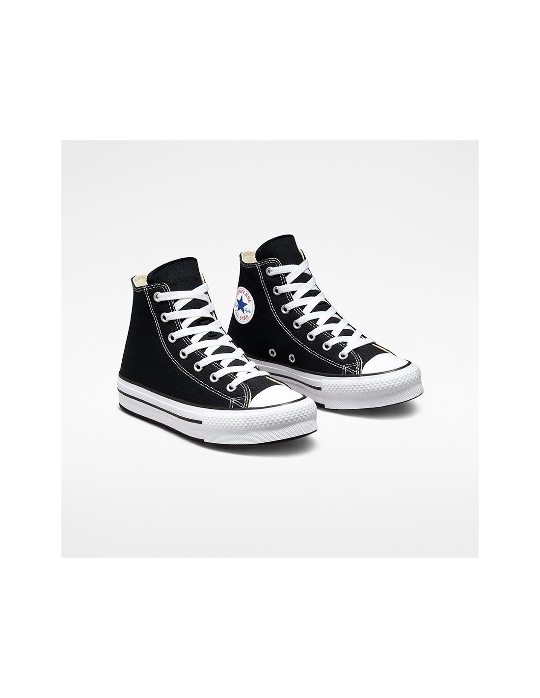 converse sneakers compensées montantes femme eva lift hi noir