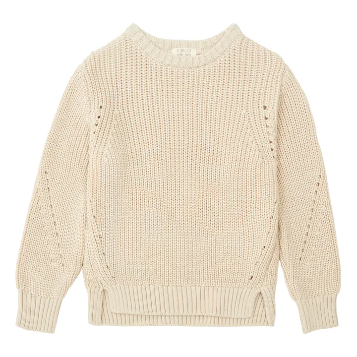 The Simple Folk Pull Col Rond Coton Bio | Beige