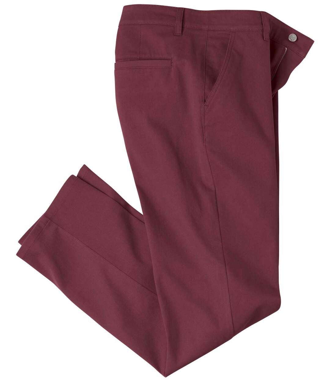 Pantalon Chino Stretch Bordeaux