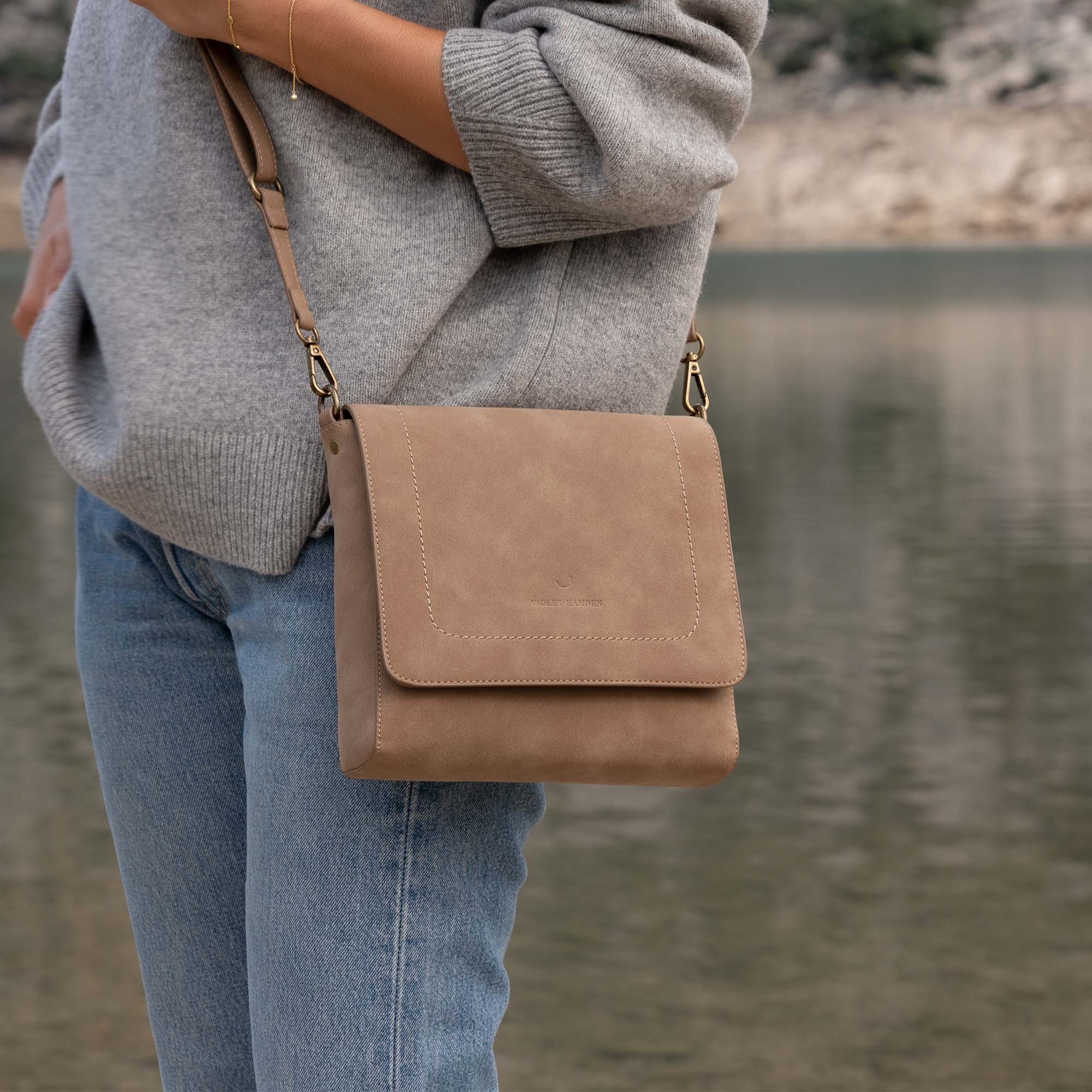 crossbody tas Violet Hamden Violet Hamden Taupe