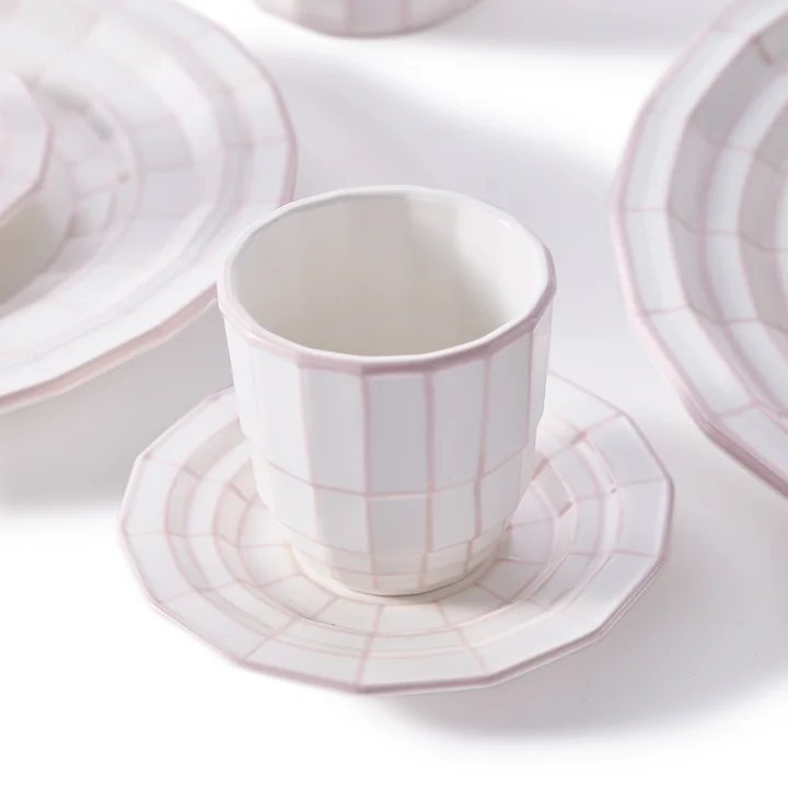 Pols Potten - Digi Espressotasse, hellrosa (2er-Set)