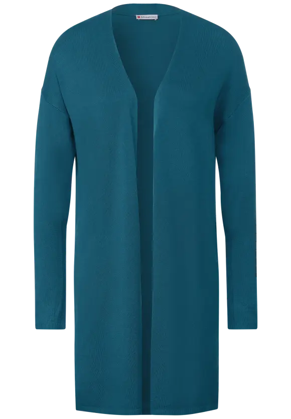 Langer Cardigan - bright turquoise