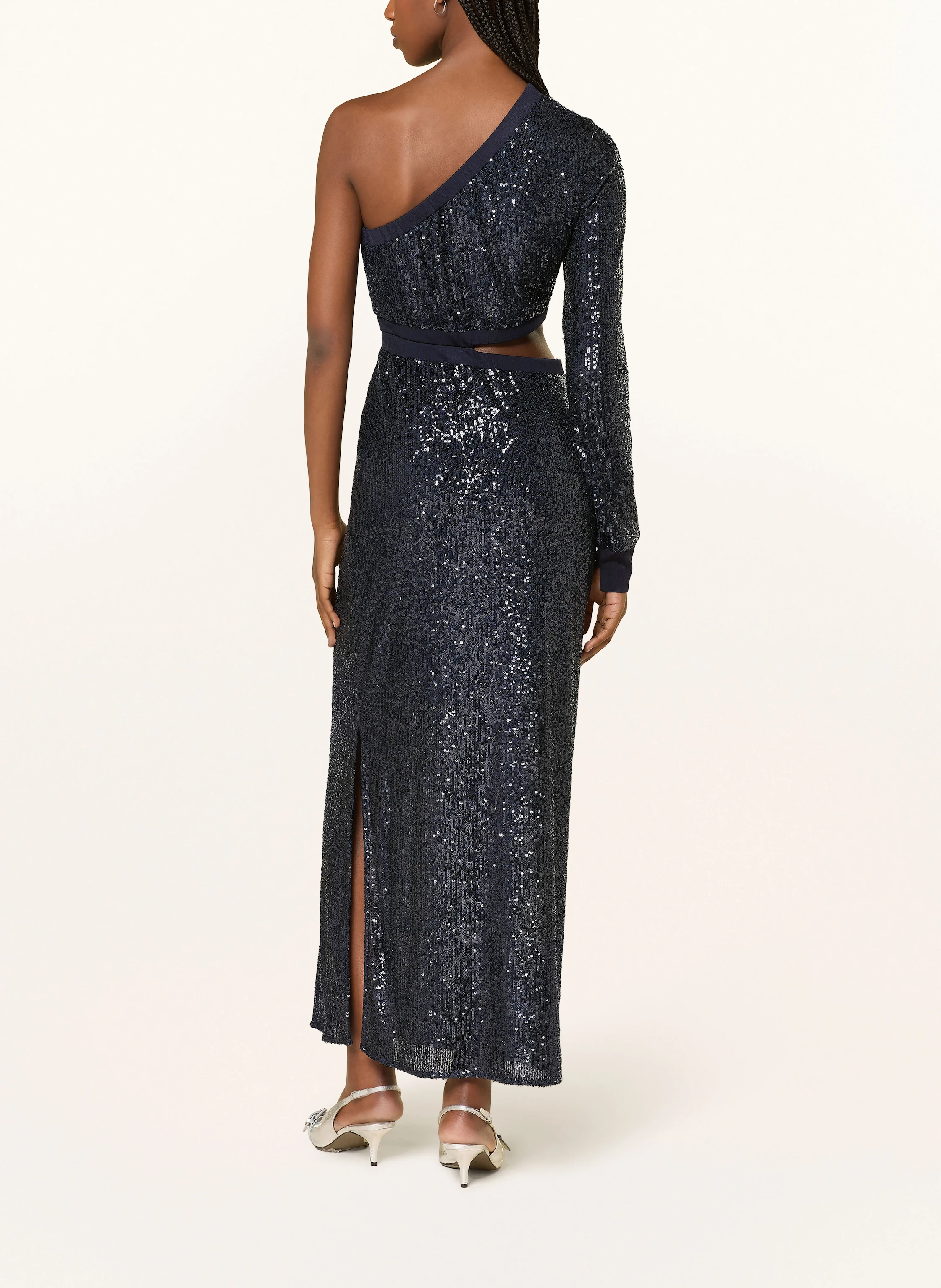 ALLSAINTS One-Shoulder-Kleid DAISY mit Pailletten