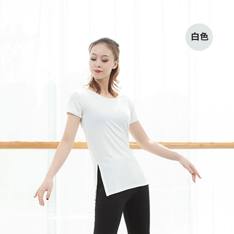 Cossita - Dans-T-shirt met korte mouwen en zijsplit