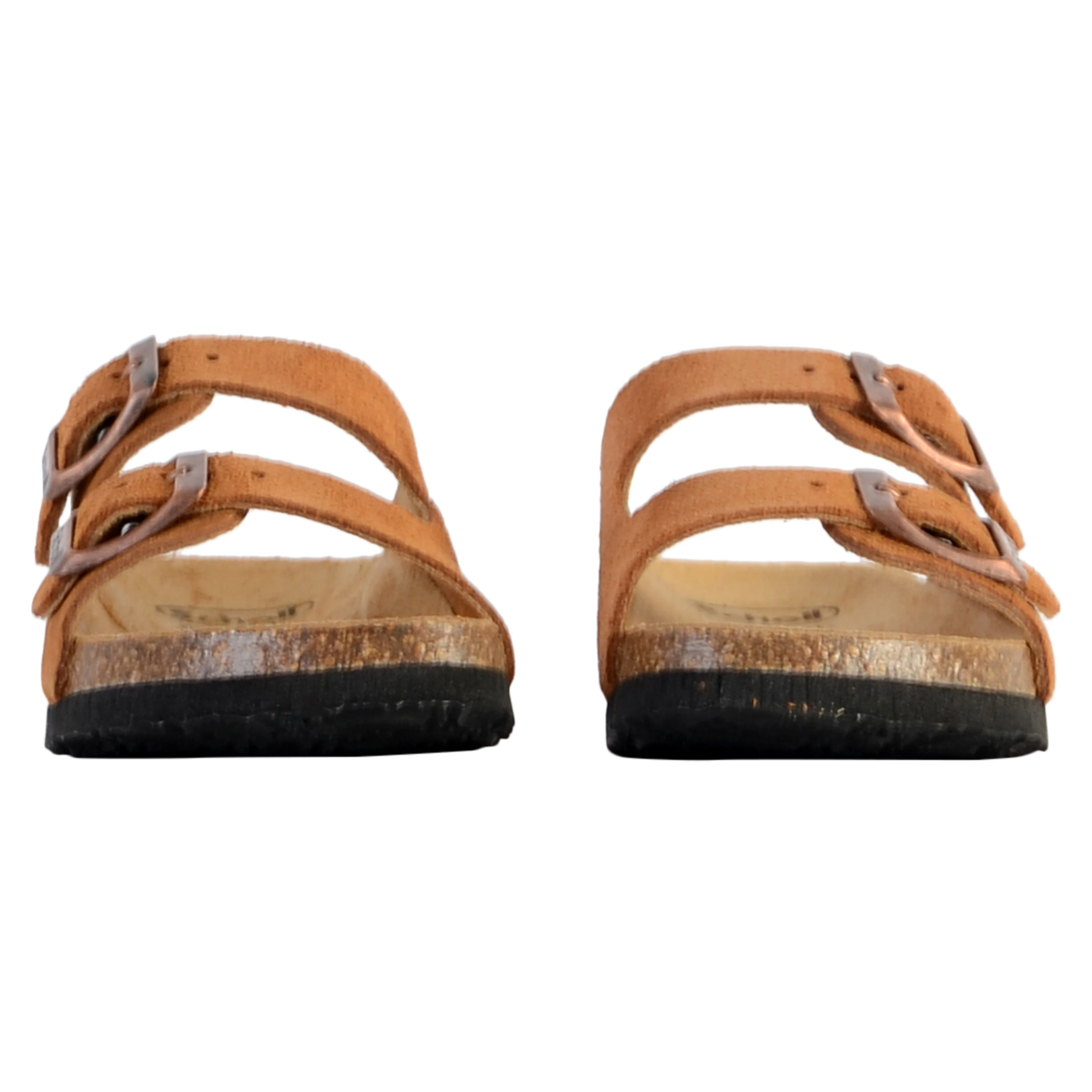 Mules cuir enfantalex | Marron