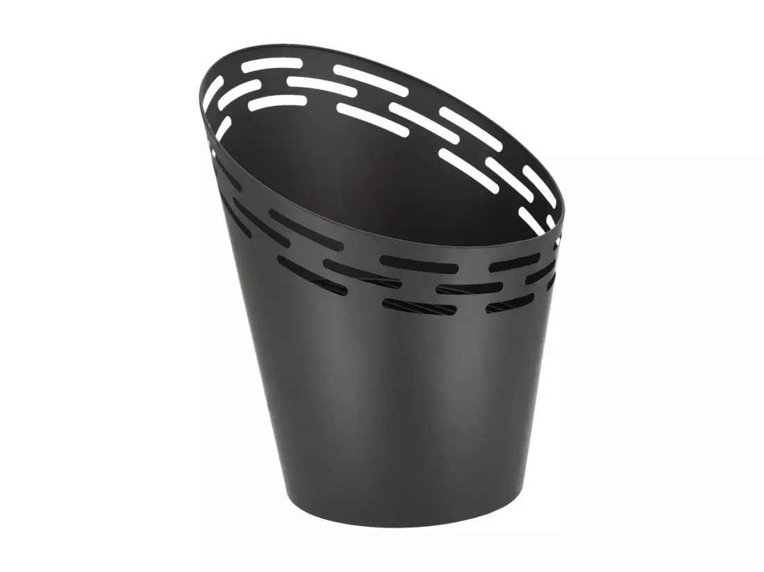 Braséro avec bandes découpées au laser en fer Noir