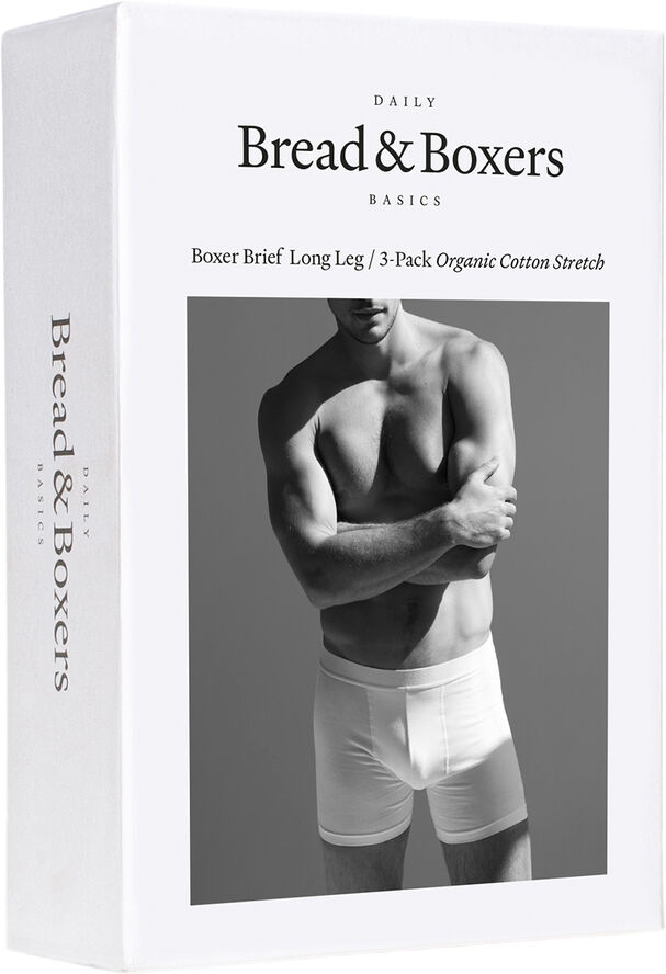 Bread & Boxers Boxer-Brief Extra Long 3-pack White