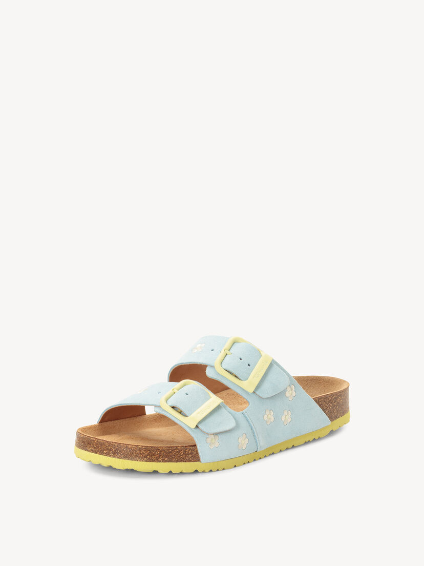 Leren Slipper - blauw
