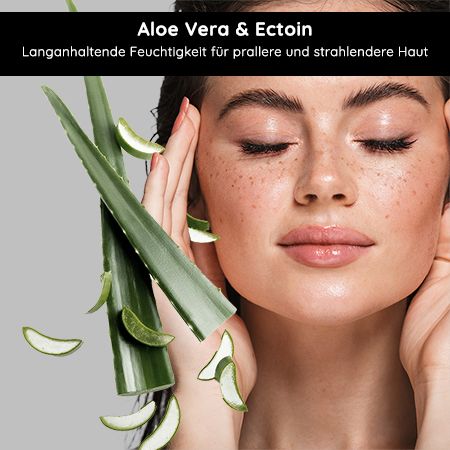 RAU Cosmetics Aloe Vera Gel mit Ectoin & Kamille - After-Sun Lotion für Gesicht und Körper
