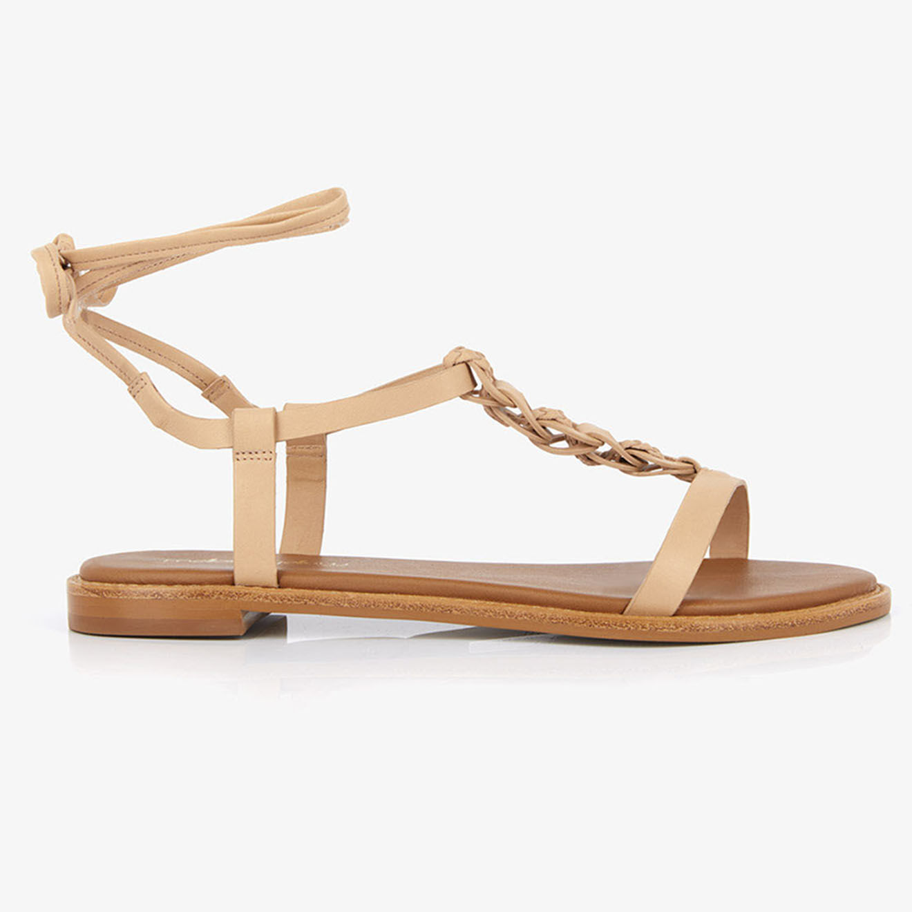 Mellow Yellow Sandales en Cuir Louise nude