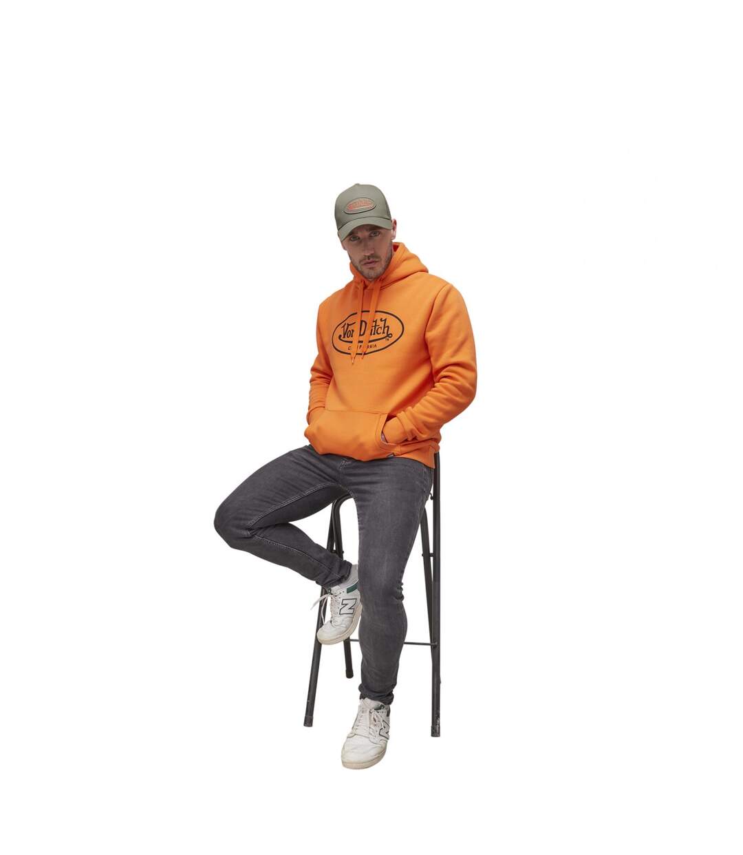 Sweat avec capuche en coton homme Brand