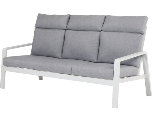 Garden Place Mira loungeset inclusief 2 banken, 2 fauteuils, tafel inclusief kussens, aluminium, wit