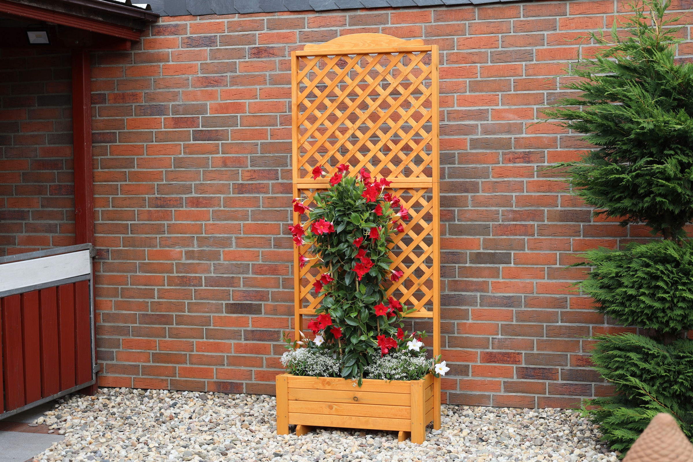 promadino Spalier »Romantica« mit Pflanzkasten, BxTxH: 80x38x210 cm