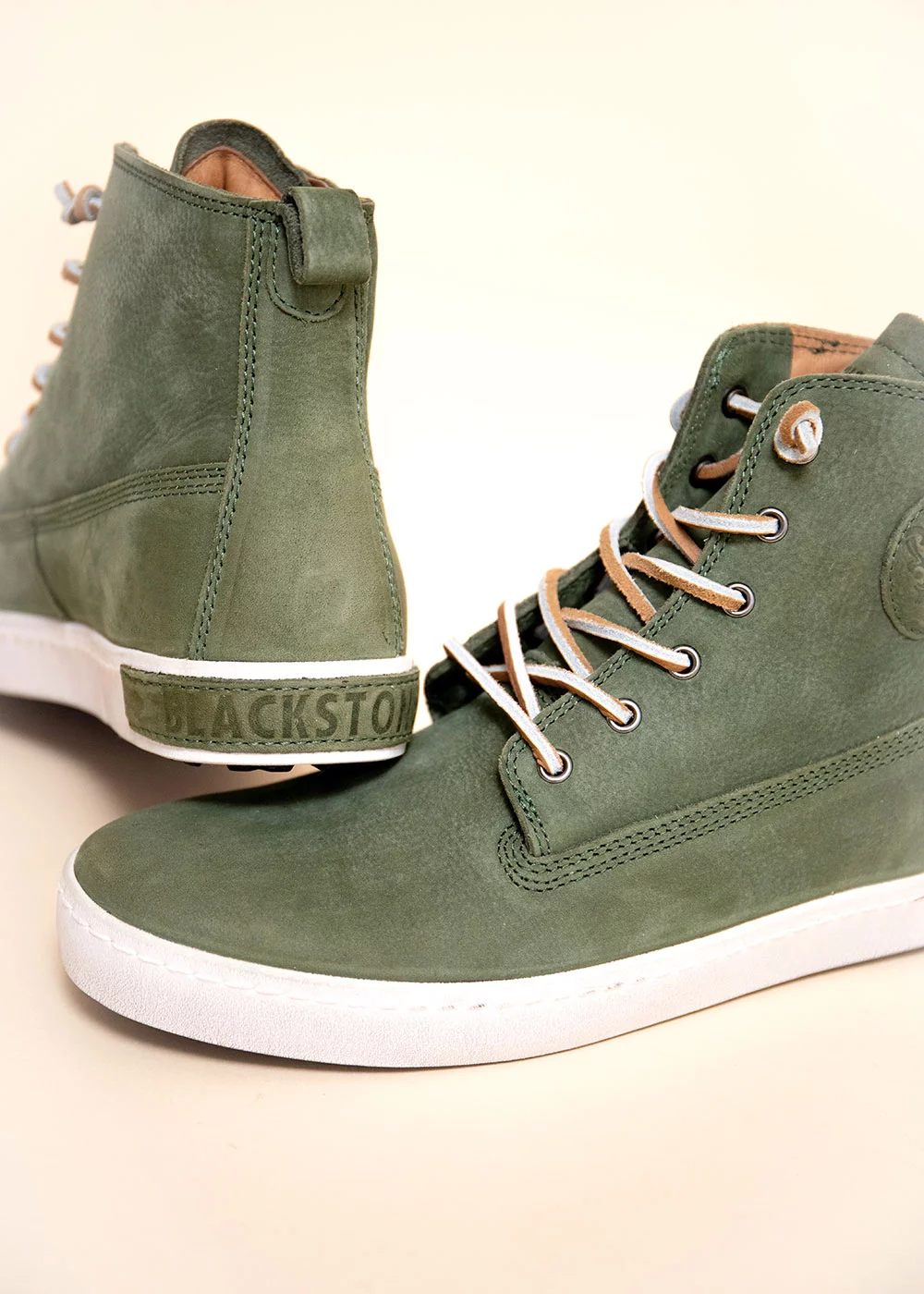 SNEAKERS ICON AM02 CUIR BOTTLE GREEN