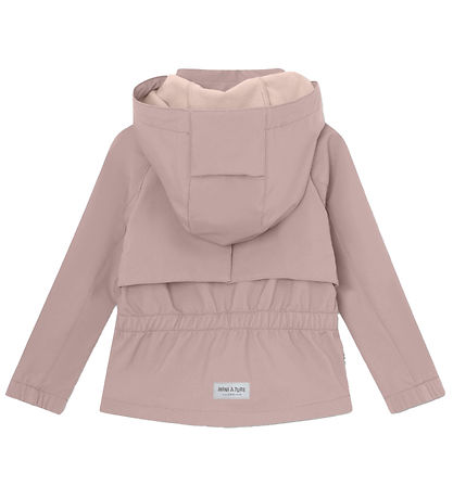 Mini A Ture Softshelljacke m. Fleece - MatAlgea - Cloudy Rose
