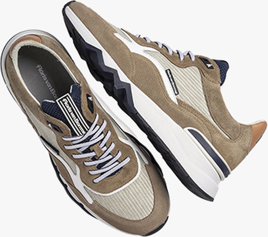 FLORIS VAN BOMMEL bruine floris van bommel lage sneakers sfm-10163