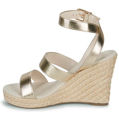 Only - ONLAMELIA-16 WEDGE SANDAL FOIL - Doré