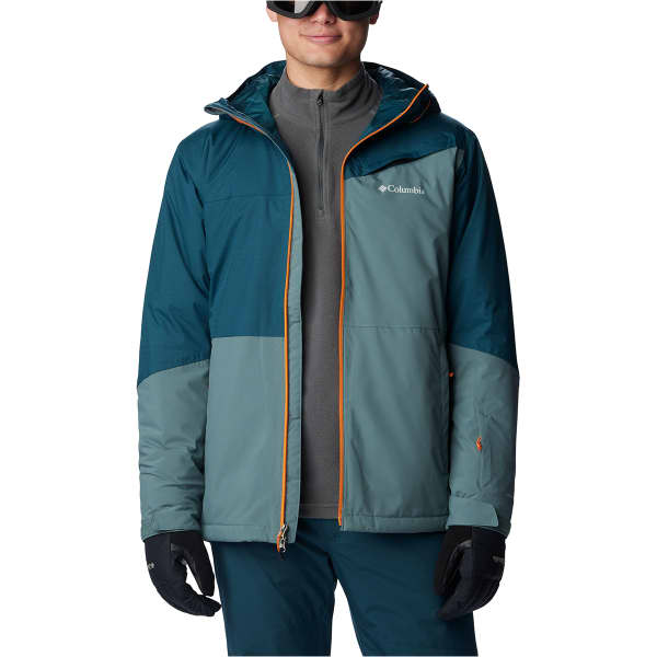 Veste de ski COLUMBIA ICEBERG POINT JACKET METAL/NIGHT WAVE/BRIGHT ORANGE ZIPPER AND POPS