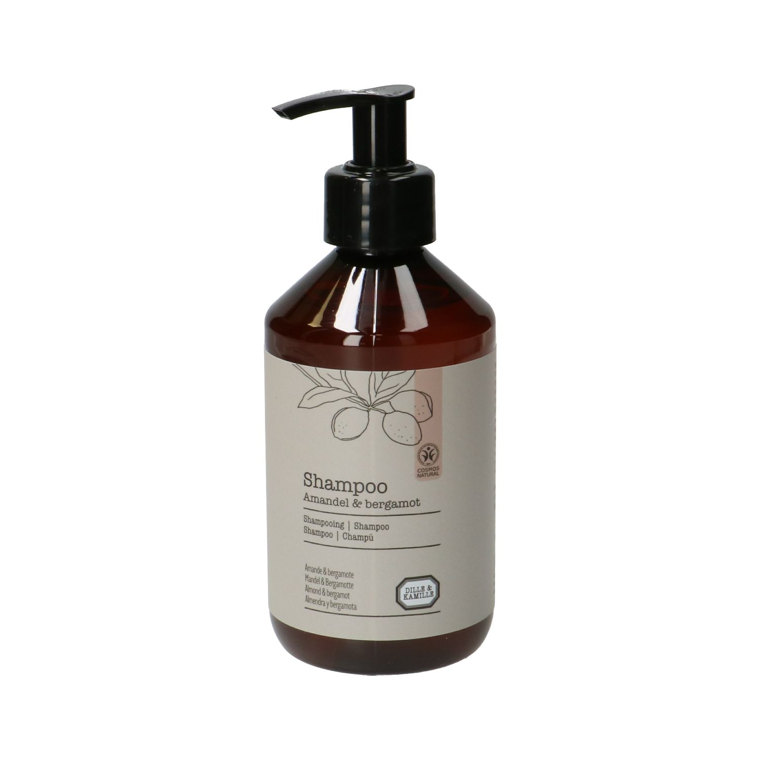 Shampoo, amandel & bergamot, 300 ml