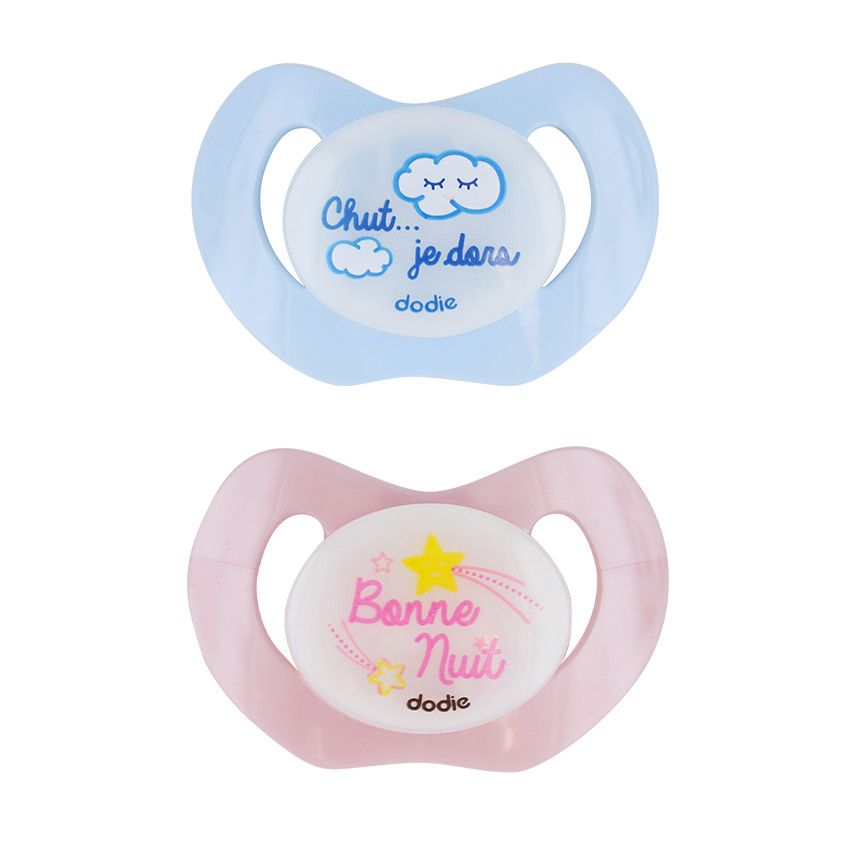 Sucette physiologique en silicone Nuit 0-6 mois - Doré