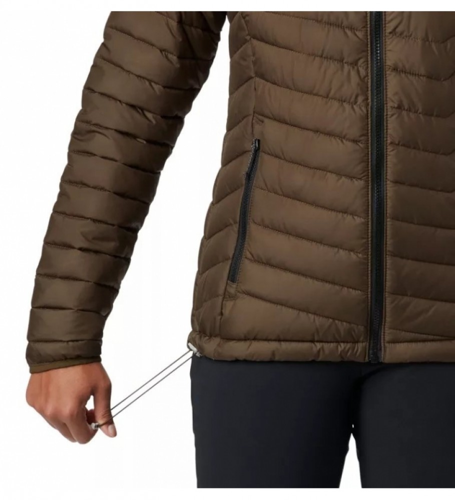 Jaqueta Columbia Powder Lite marrom