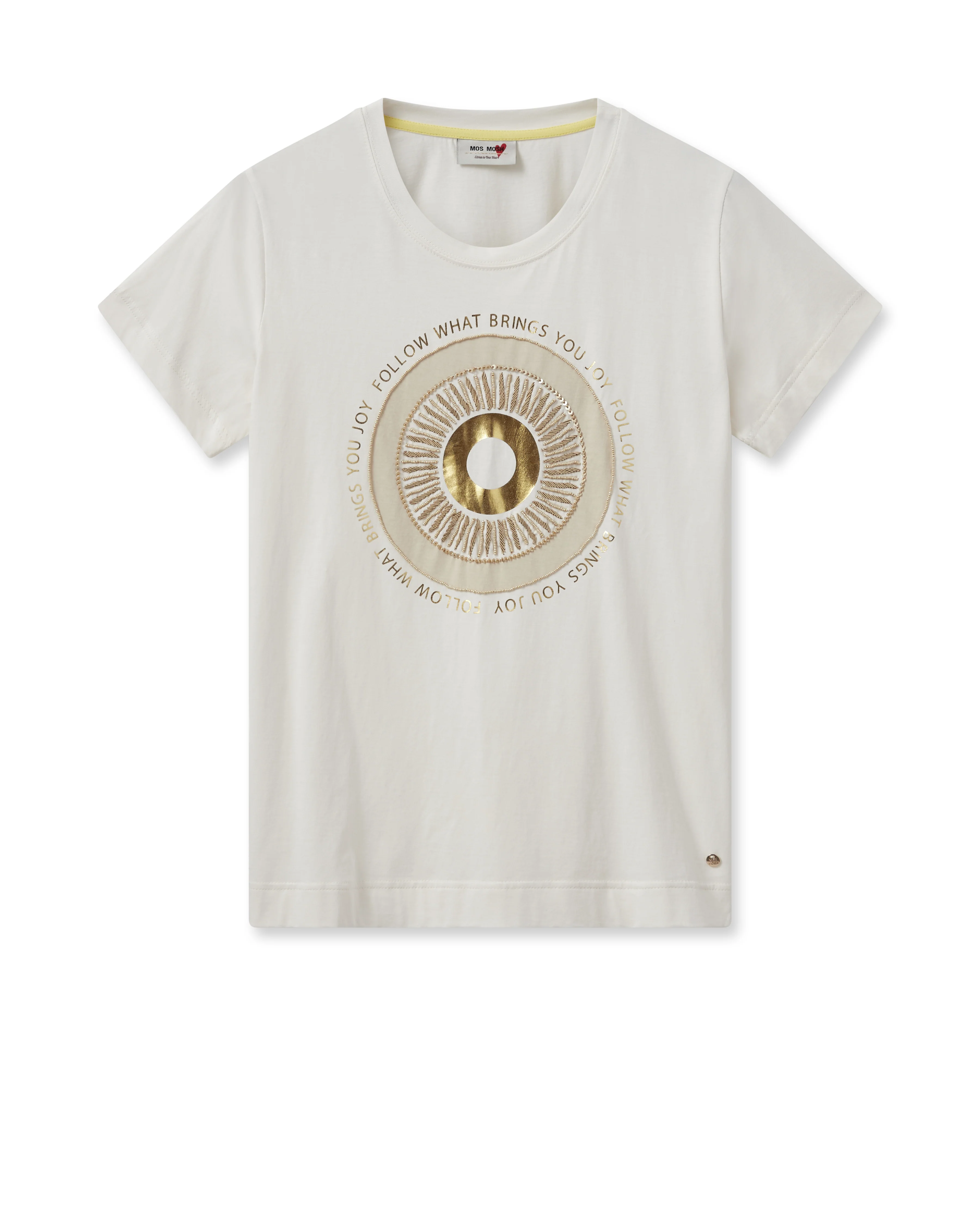 Mos Mosh  Nori O-SS T-shirt - Ecru