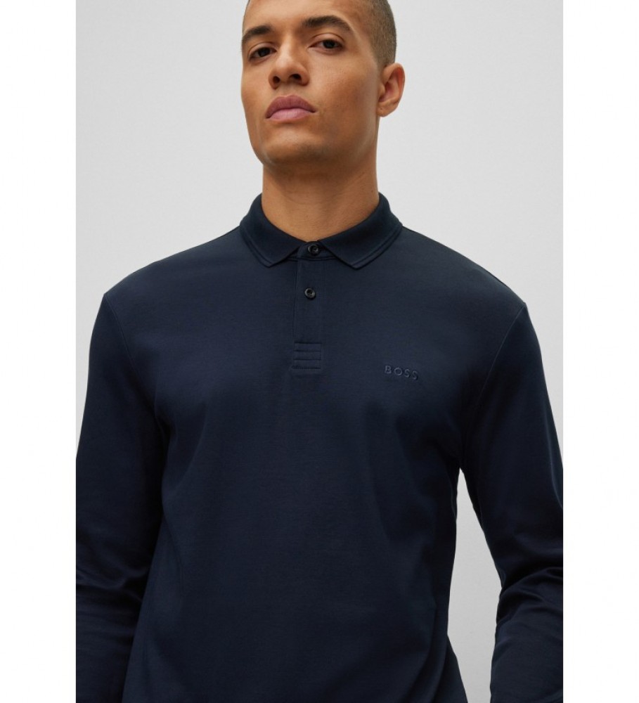 Camisa Polo BOSS Interlock 50476433 Azul Marinho