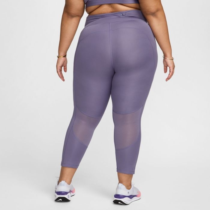 Nike Dame Lange tights Dri-Fit Fast Crop Tight (Plus Size) Lilla